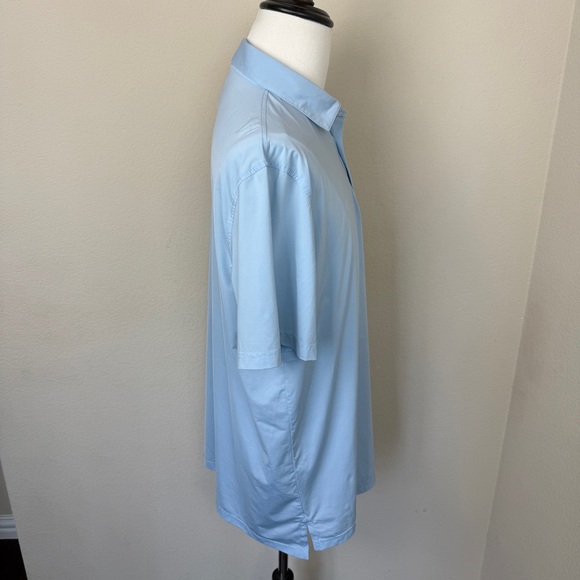 Southern Tide brrr°®-eeze Heather Performance Polo Shirt | Light Blue | XL - Picture 7 of 8